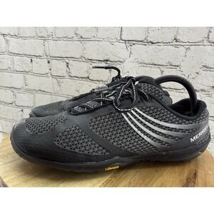 Merrell Pace Glove 3 Black Vibram Barefoot Trail Running‎ Shoes Womens Size 9.5